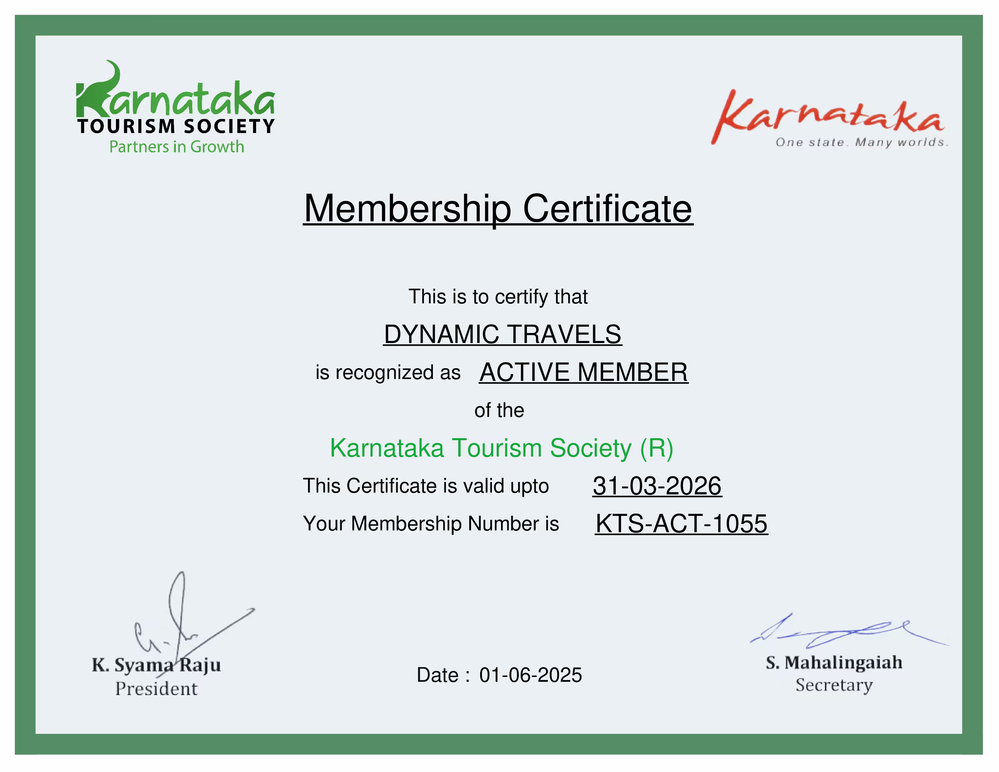 Karnataka Tourism Member